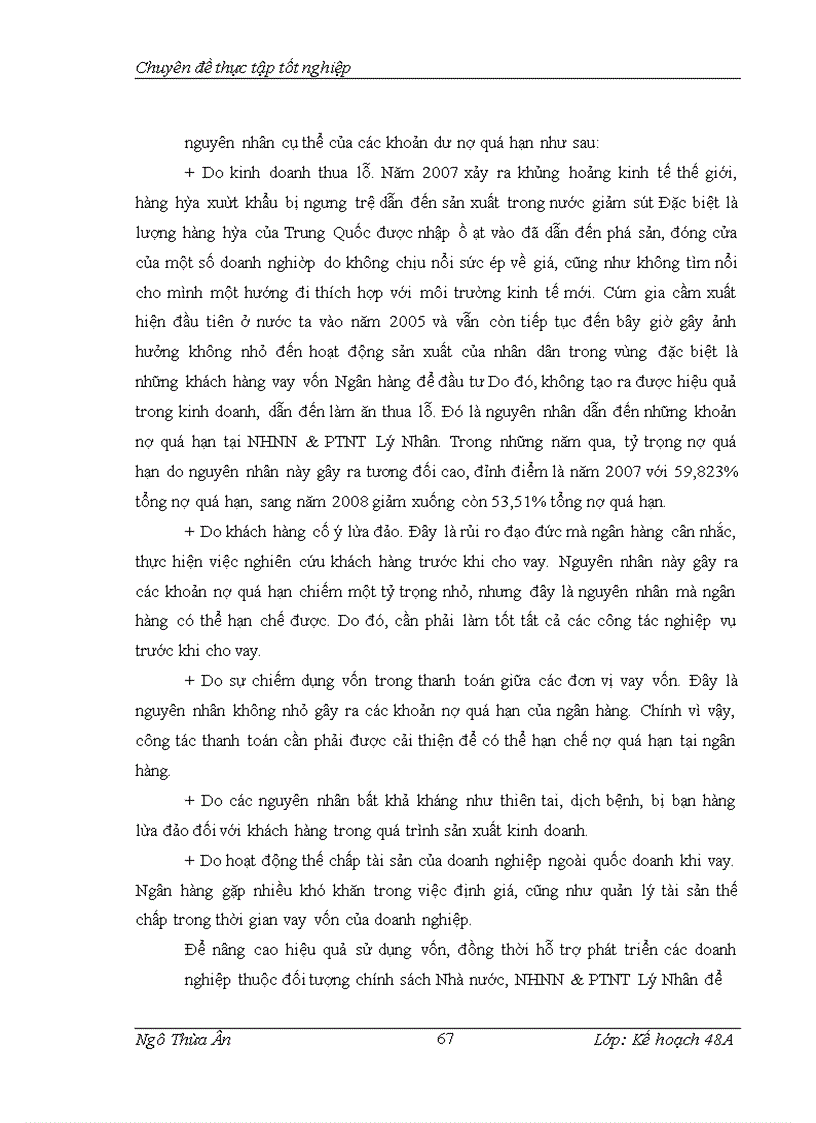 image for page Rủi ro trong hoạt động cho vay tại Ngân hàng Nông nghiệp và phát triển nông thôn Chi nhánh Lý Nhân – Hà Nam
