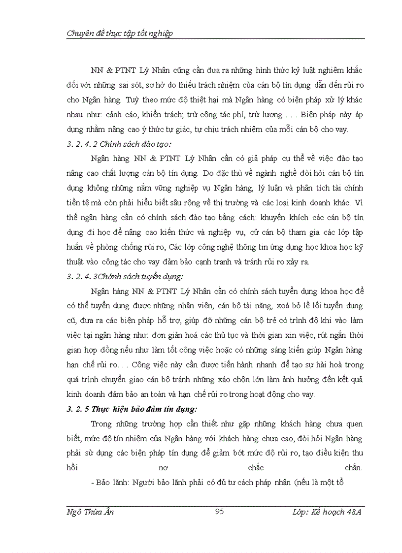 image for page Rủi ro trong hoạt động cho vay tại Ngân hàng Nông nghiệp và phát triển nông thôn Chi nhánh Lý Nhân – Hà Nam