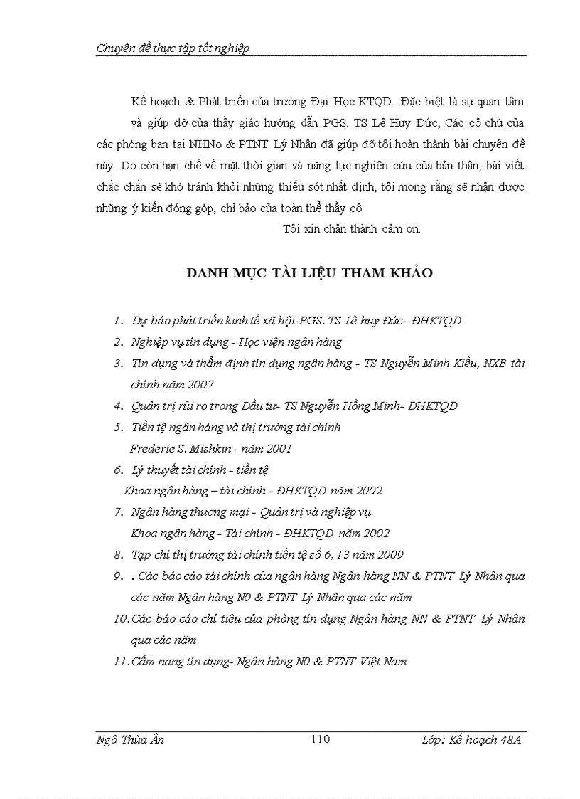 image for page Rủi ro trong hoạt động cho vay tại Ngân hàng Nông nghiệp và phát triển nông thôn Chi nhánh Lý Nhân – Hà Nam