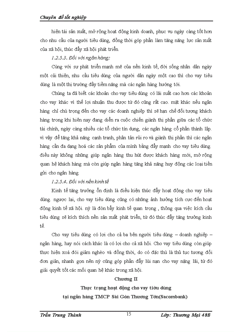 image for page Phát triển hoạt động cho vay tiêu dùng tại ngân hàng Thương mại cổ phần Sài Gòn Thương tín (sacombank)