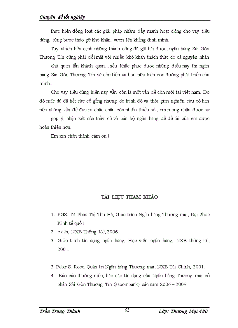 image for page Phát triển hoạt động cho vay tiêu dùng tại ngân hàng Thương mại cổ phần Sài Gòn Thương tín (sacombank)