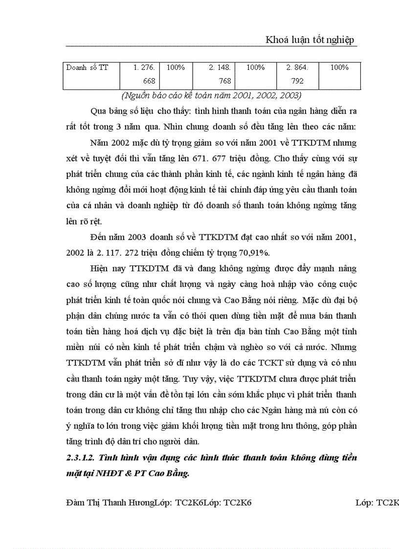 image for page Thanh toán không dùng tiền mặt tại NHĐT&PT Cao Bằng - Thực trạng và giải pháp