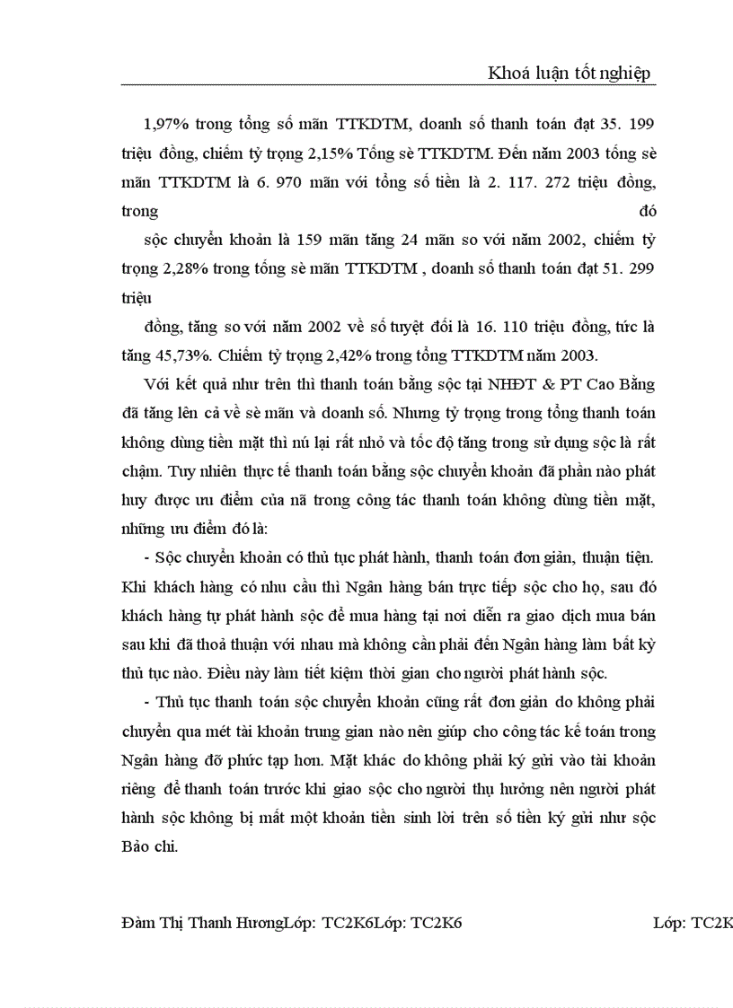 image for page Thanh toán không dùng tiền mặt tại NHĐT&PT Cao Bằng - Thực trạng và giải pháp