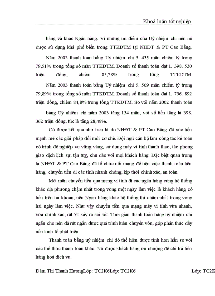 image for page Thanh toán không dùng tiền mặt tại NHĐT&PT Cao Bằng - Thực trạng và giải pháp