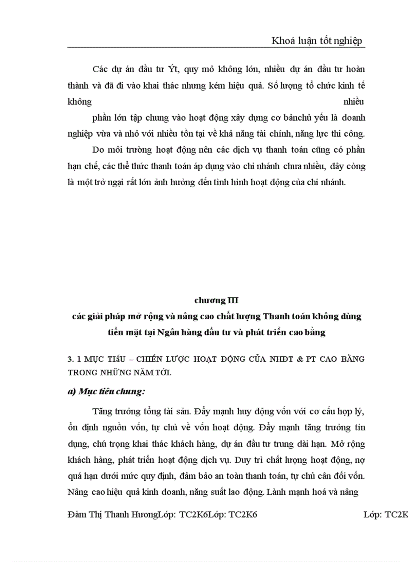 image for page Thanh toán không dùng tiền mặt tại NHĐT&PT Cao Bằng - Thực trạng và giải pháp