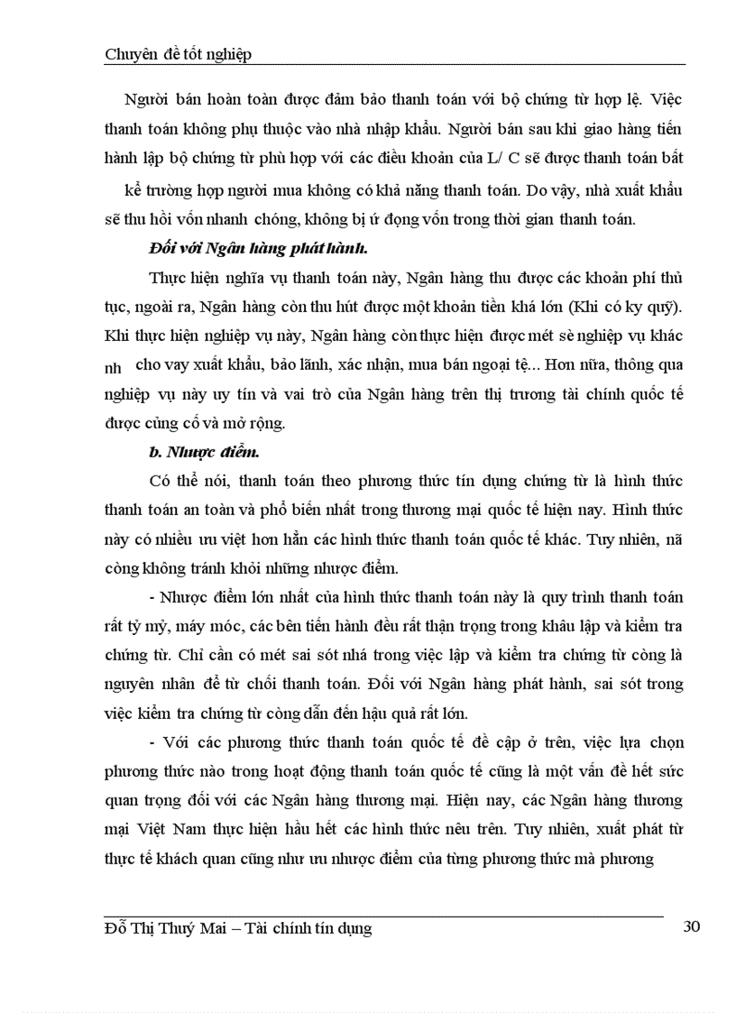 image for page Hoạt động thanh toán quốc tế theo phương thức tín dụng chứng từ