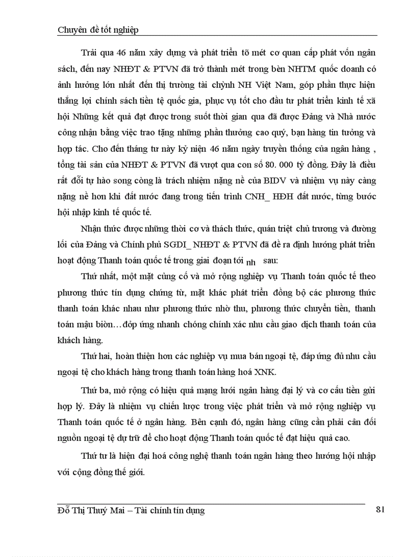 image for page Hoạt động thanh toán quốc tế theo phương thức tín dụng chứng từ