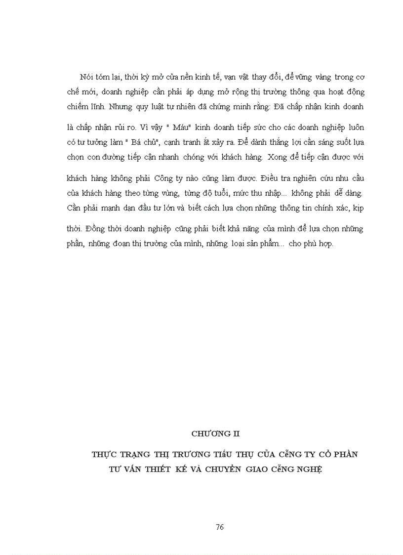 image for page Một số biện pháp nhằm củng cố và mở rộng thị trường tiêu thụ sản phẩm của Công ty Cổ Phần tư vấn thiết kế và chuyển giao công nghệ