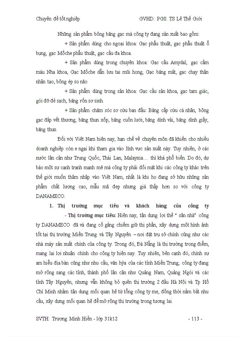 image for page Công tác hoạch định Marketing và mở rộng thị trường tại công ty DANAMECO