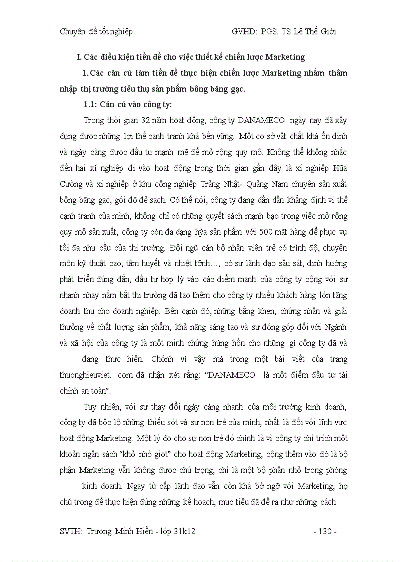 image for page Công tác hoạch định Marketing và mở rộng thị trường tại công ty DANAMECO