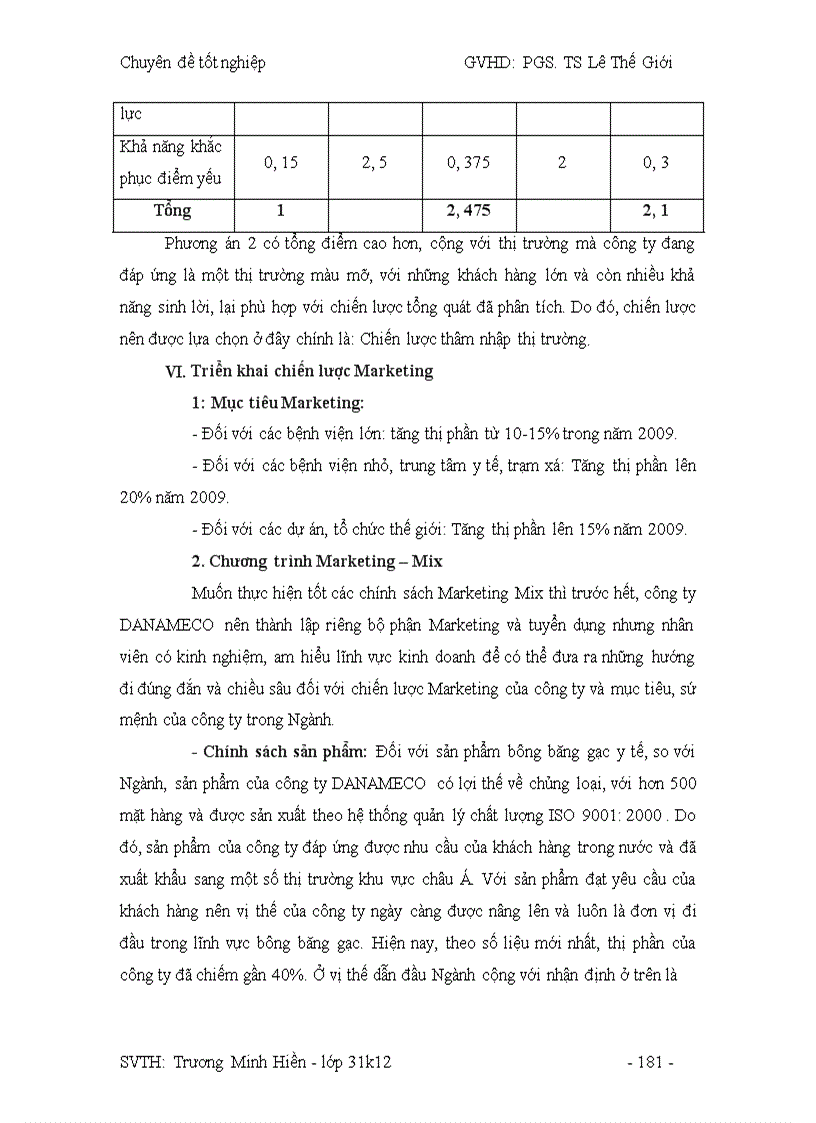 image for page Công tác hoạch định Marketing và mở rộng thị trường tại công ty DANAMECO