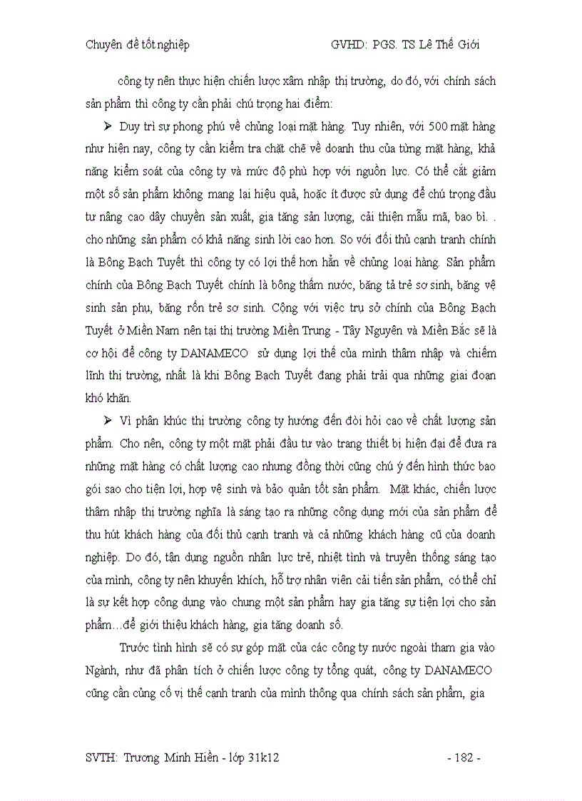 image for page Công tác hoạch định Marketing và mở rộng thị trường tại công ty DANAMECO