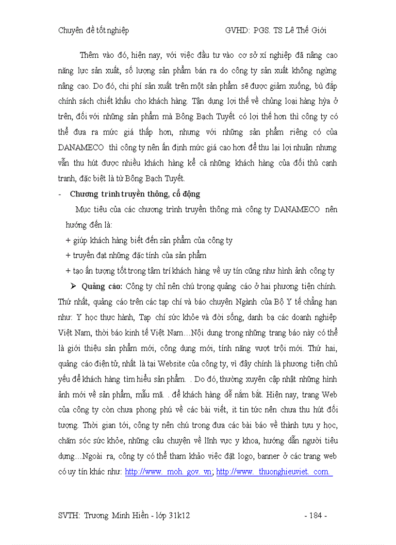 image for page Công tác hoạch định Marketing và mở rộng thị trường tại công ty DANAMECO