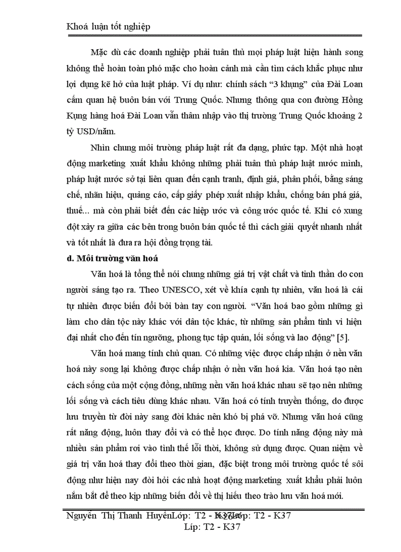 image for page Marketing xuất khẩu và vận dụng trong kinh doanh xuất khẩu ở công ty may 10