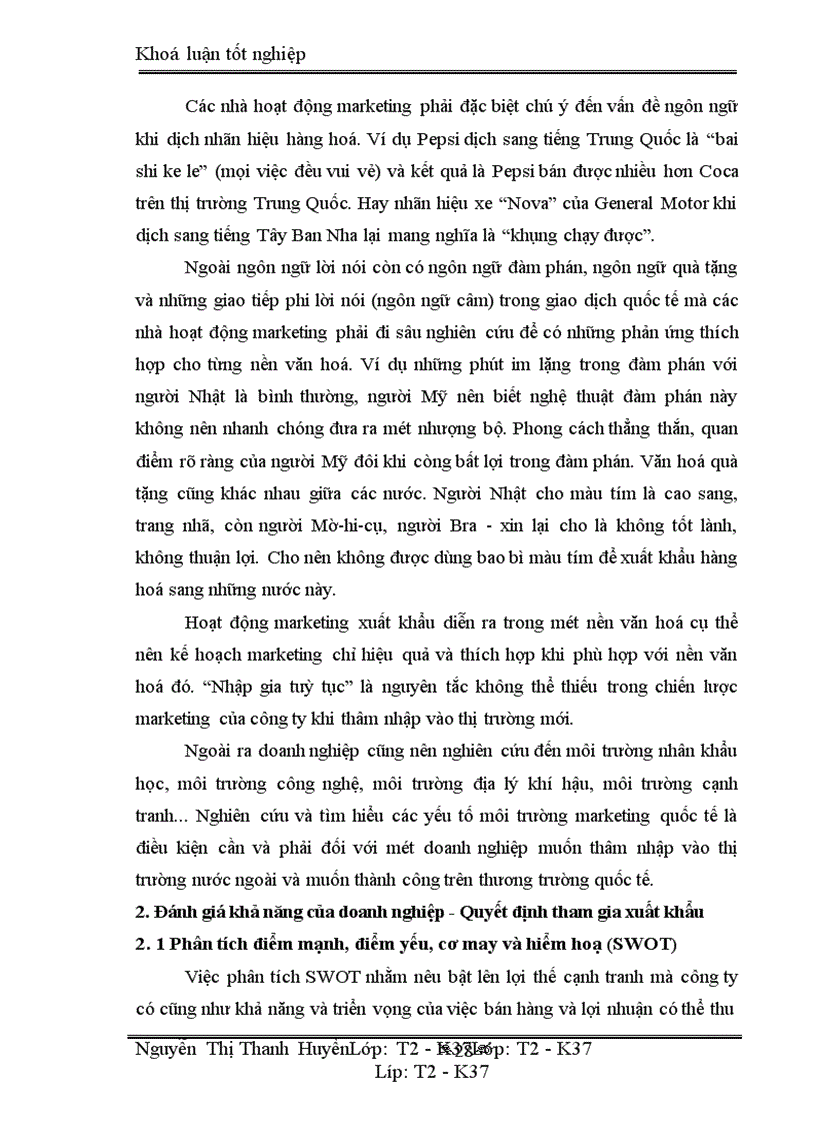 image for page Marketing xuất khẩu và vận dụng trong kinh doanh xuất khẩu ở công ty may 10