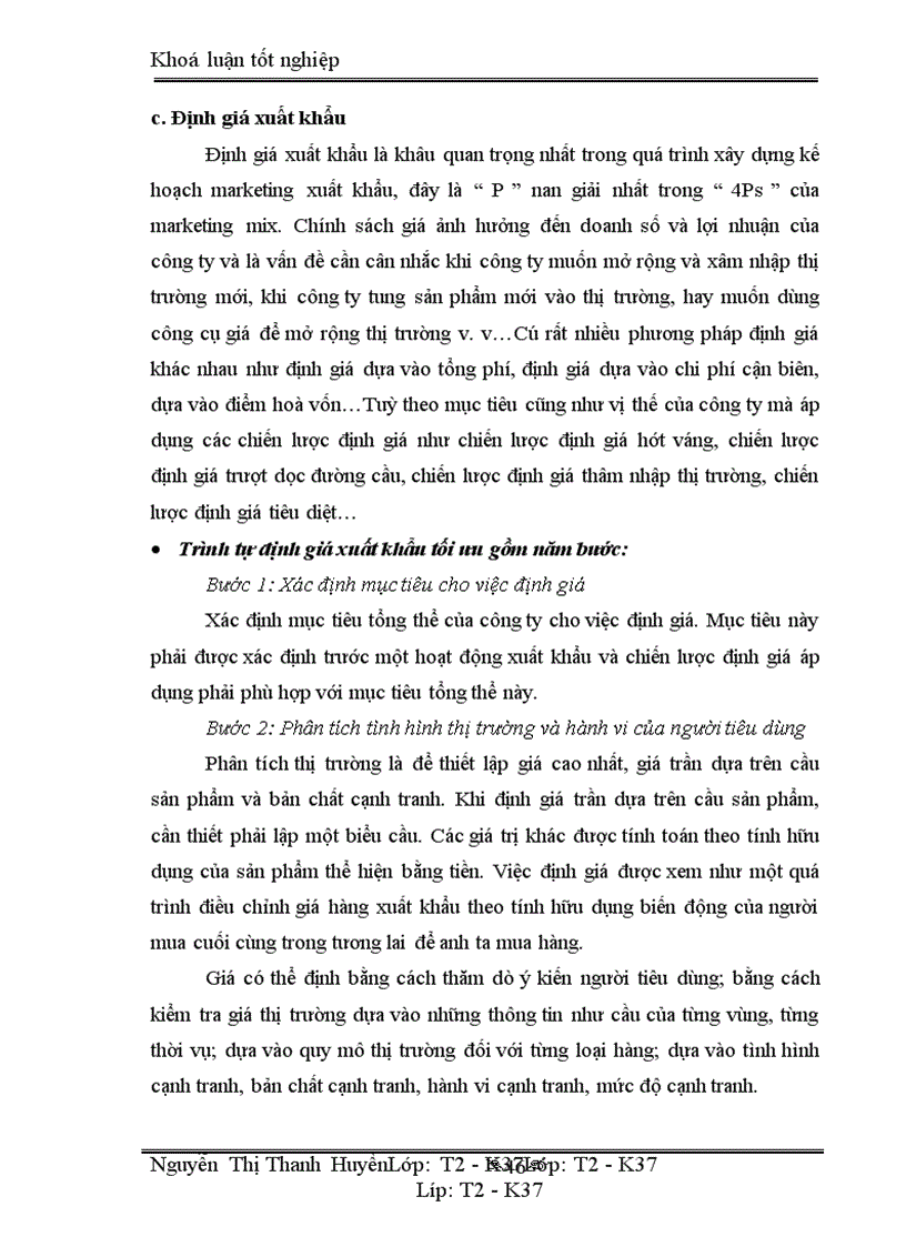 image for page Marketing xuất khẩu và vận dụng trong kinh doanh xuất khẩu ở công ty may 10