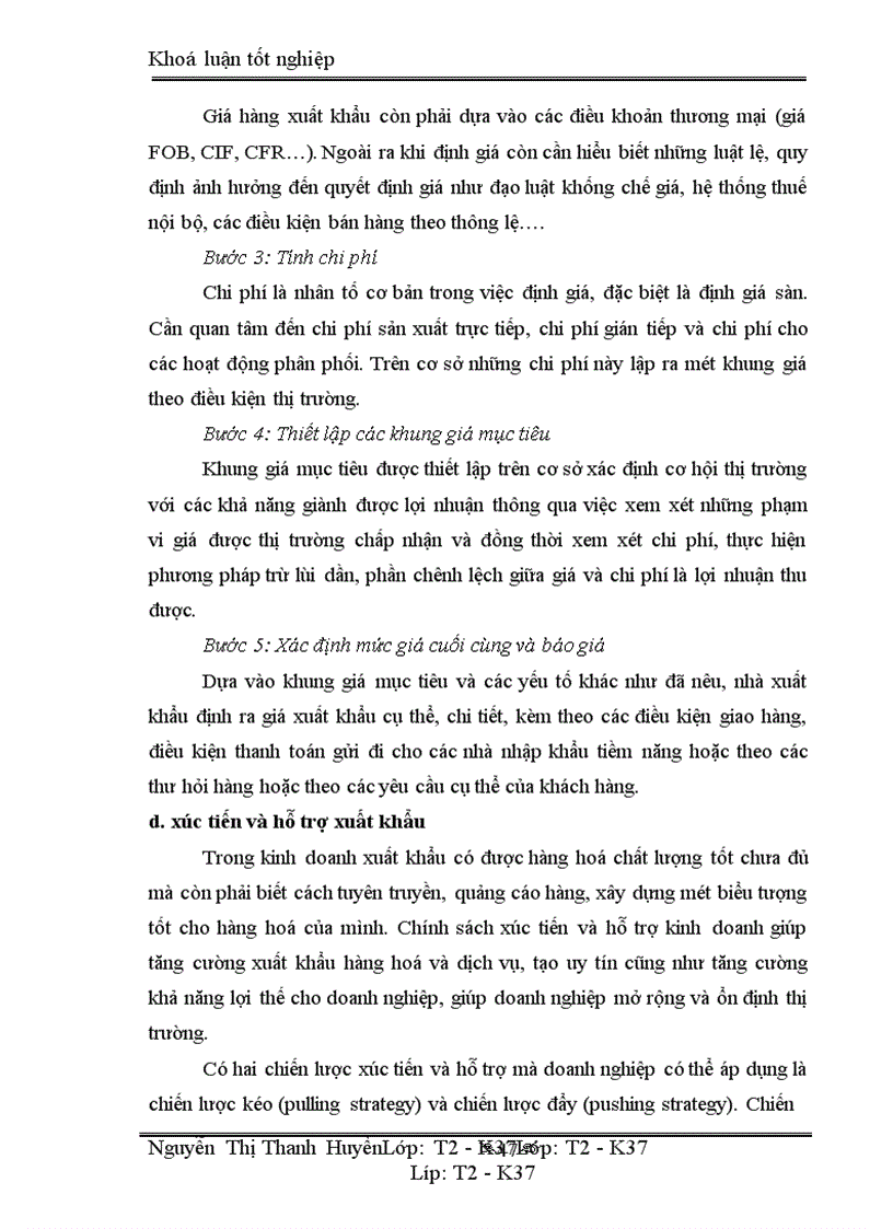 image for page Marketing xuất khẩu và vận dụng trong kinh doanh xuất khẩu ở công ty may 10