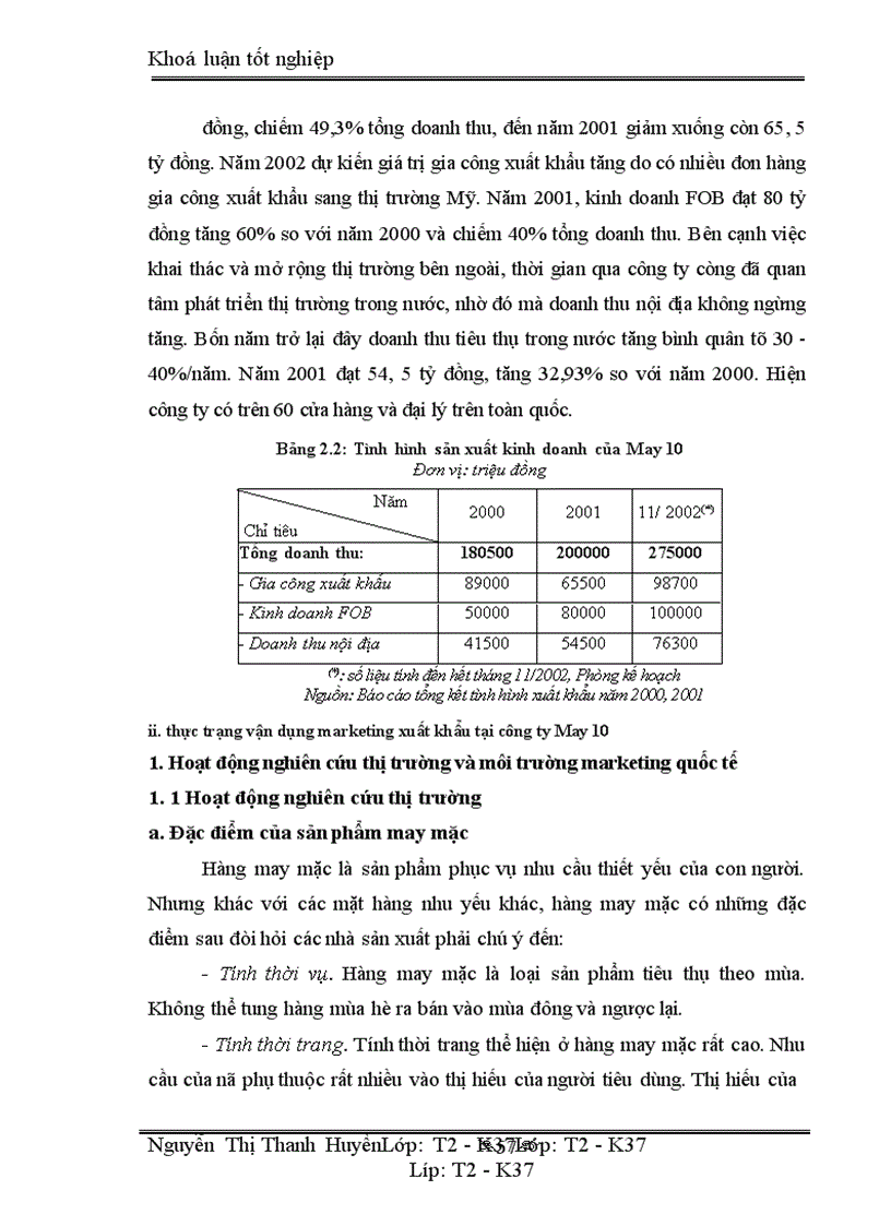 image for page Marketing xuất khẩu và vận dụng trong kinh doanh xuất khẩu ở công ty may 10