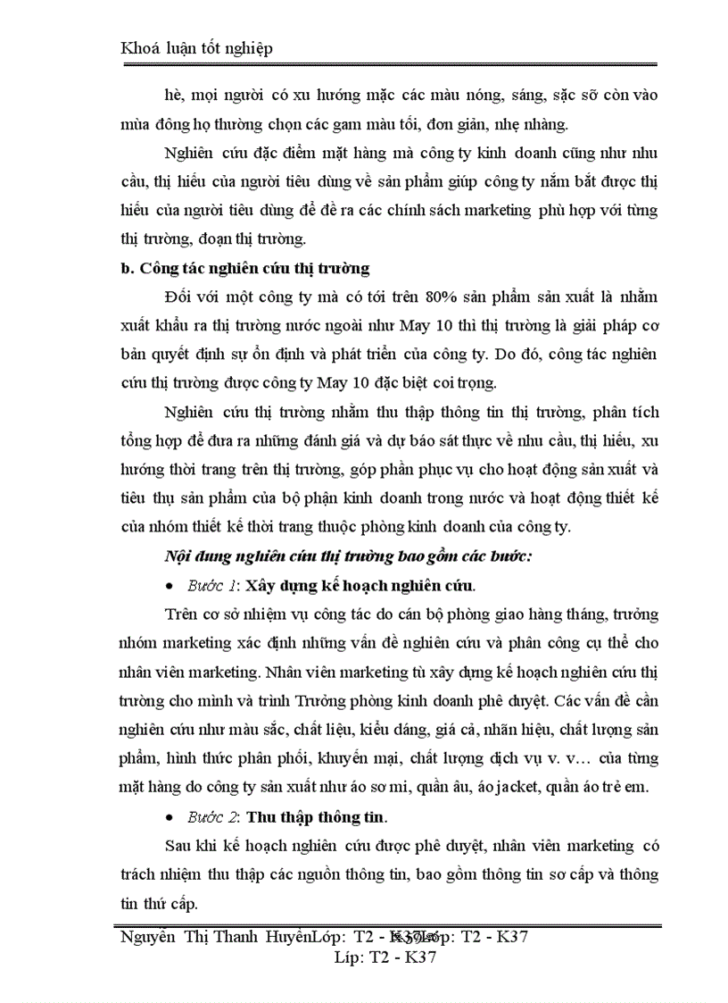 image for page Marketing xuất khẩu và vận dụng trong kinh doanh xuất khẩu ở công ty may 10