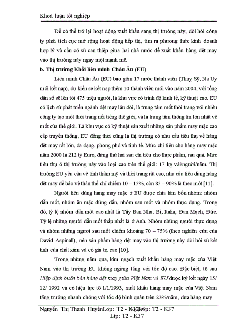 image for page Marketing xuất khẩu và vận dụng trong kinh doanh xuất khẩu ở công ty may 10