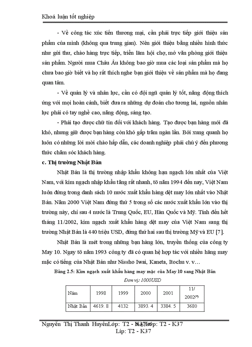 image for page Marketing xuất khẩu và vận dụng trong kinh doanh xuất khẩu ở công ty may 10