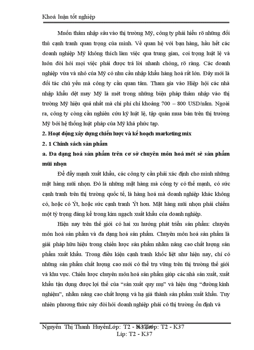 image for page Marketing xuất khẩu và vận dụng trong kinh doanh xuất khẩu ở công ty may 10