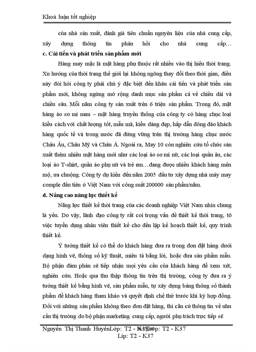 image for page Marketing xuất khẩu và vận dụng trong kinh doanh xuất khẩu ở công ty may 10