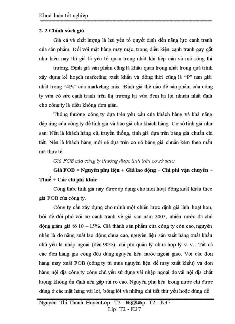 image for page Marketing xuất khẩu và vận dụng trong kinh doanh xuất khẩu ở công ty may 10