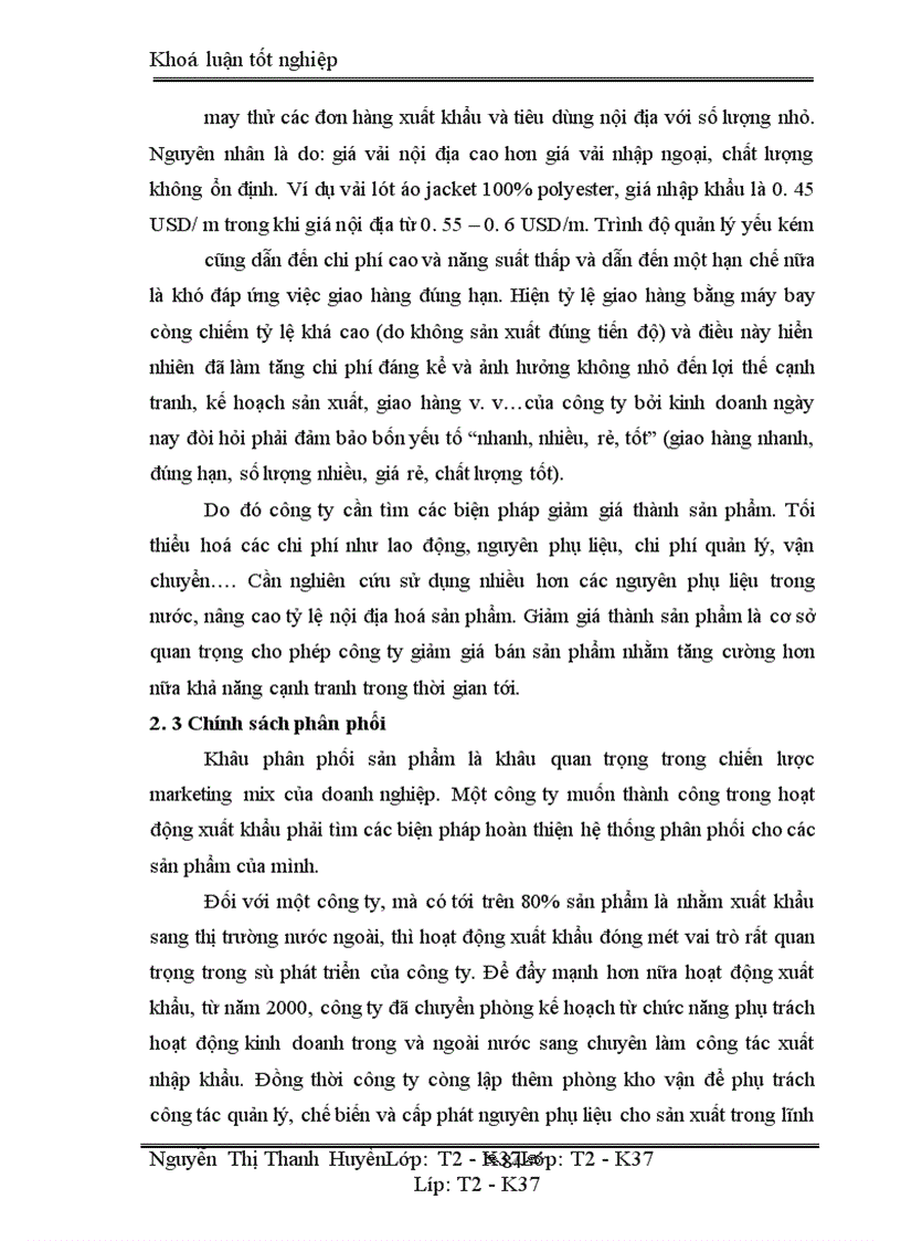 image for page Marketing xuất khẩu và vận dụng trong kinh doanh xuất khẩu ở công ty may 10