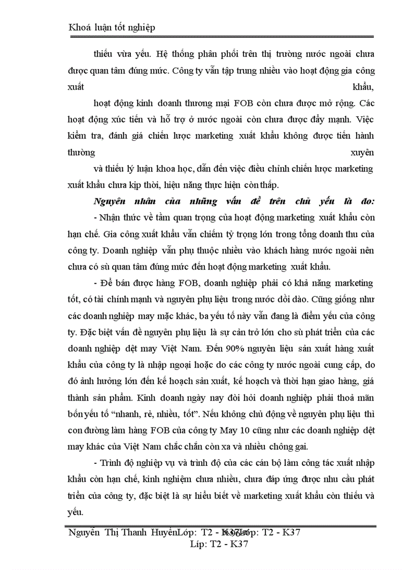 image for page Marketing xuất khẩu và vận dụng trong kinh doanh xuất khẩu ở công ty may 10