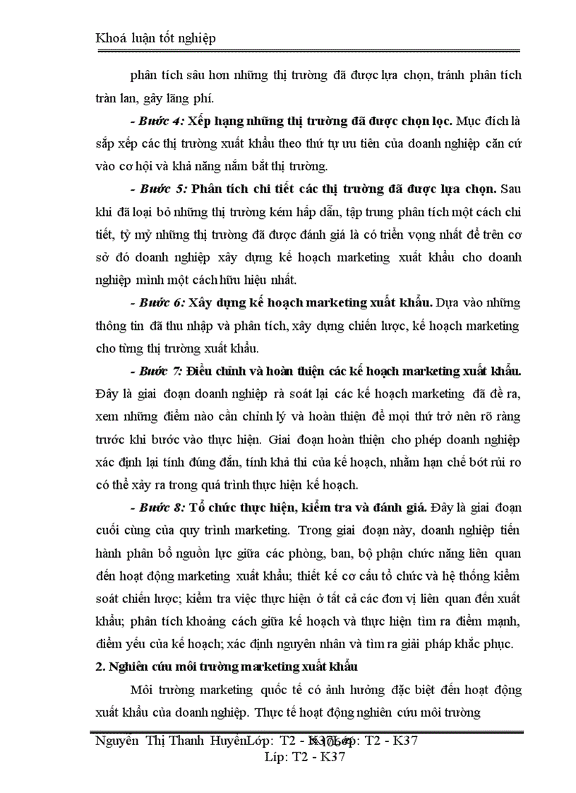 image for page Marketing xuất khẩu và vận dụng trong kinh doanh xuất khẩu ở công ty may 10