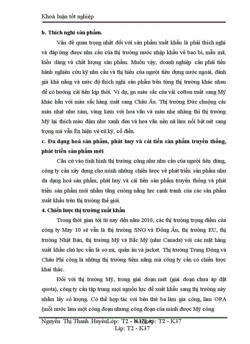 image for page Marketing xuất khẩu và vận dụng trong kinh doanh xuất khẩu ở công ty may 10