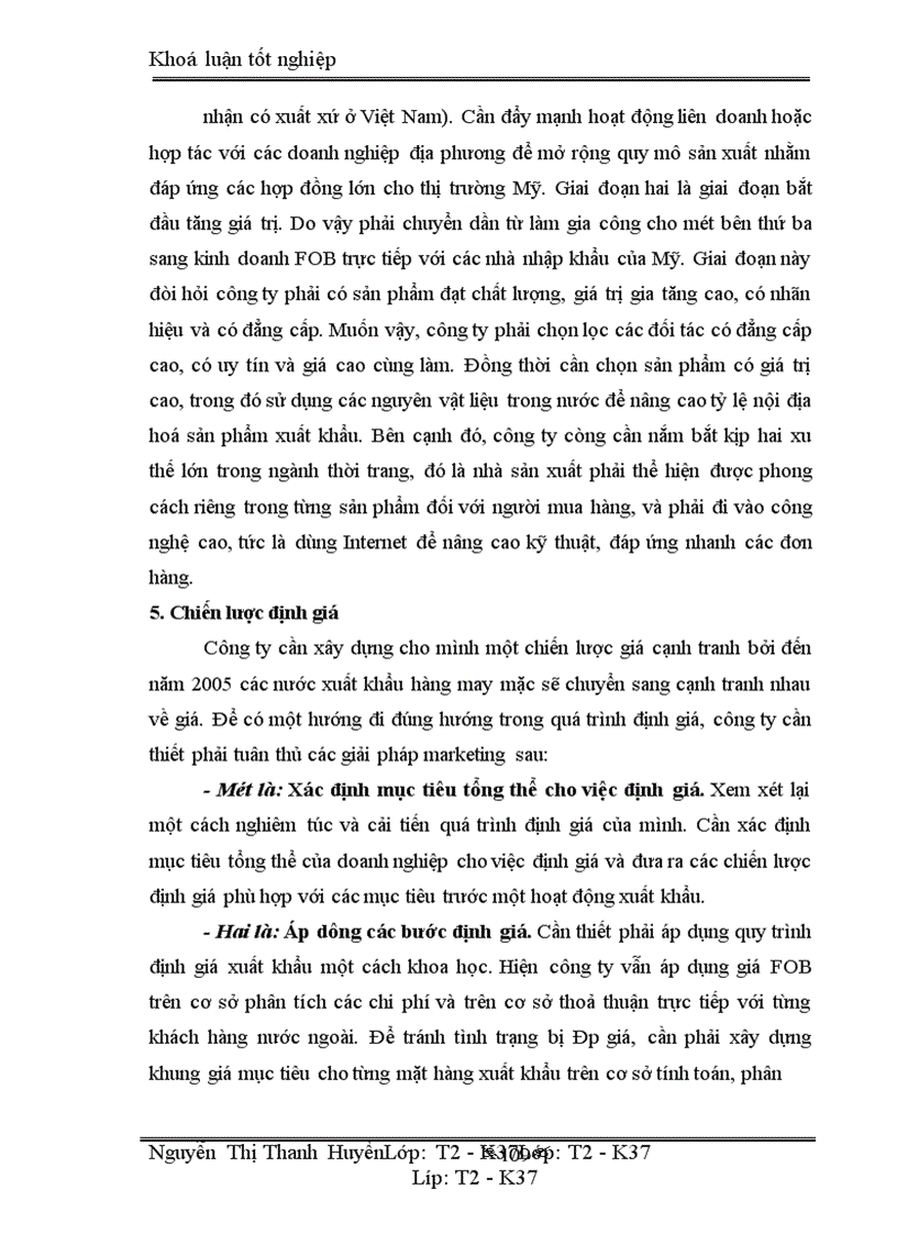 image for page Marketing xuất khẩu và vận dụng trong kinh doanh xuất khẩu ở công ty may 10