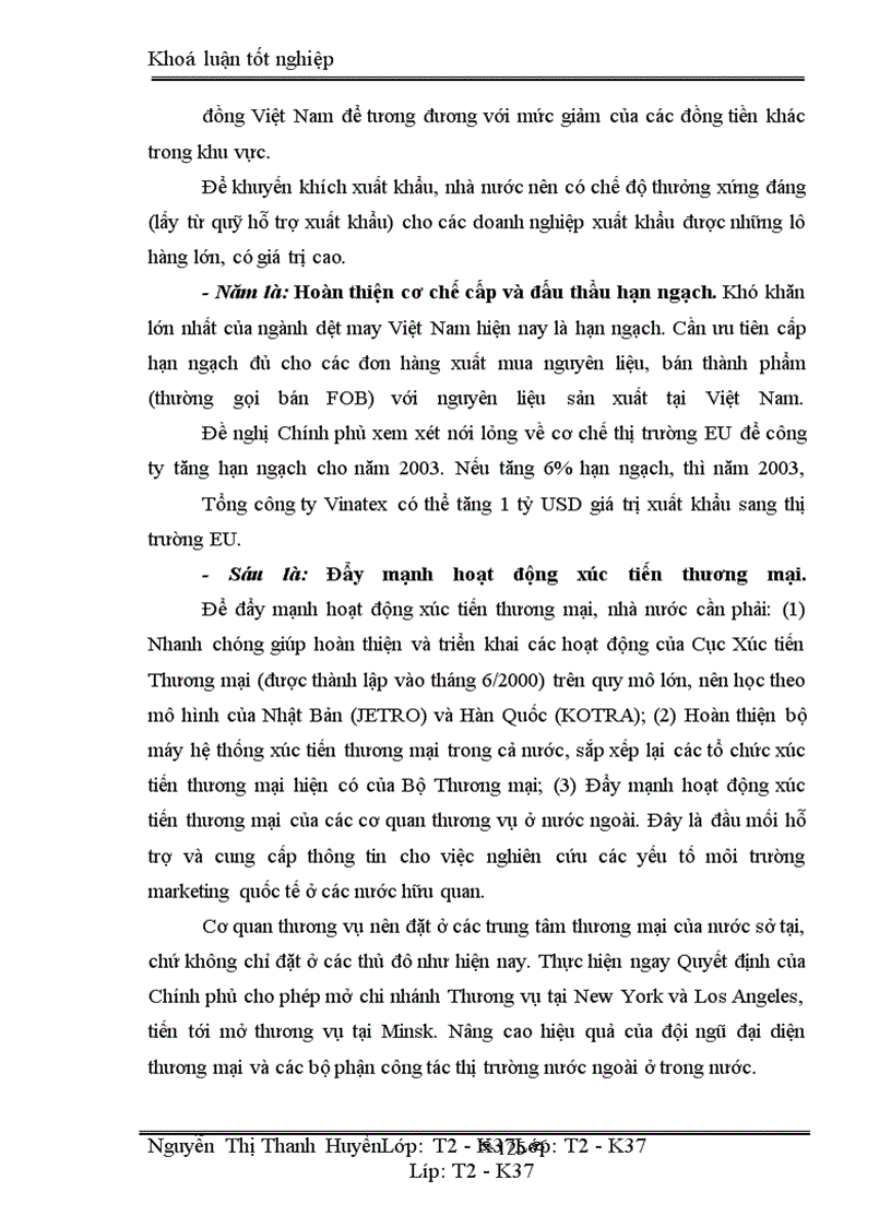 image for page Marketing xuất khẩu và vận dụng trong kinh doanh xuất khẩu ở công ty may 10