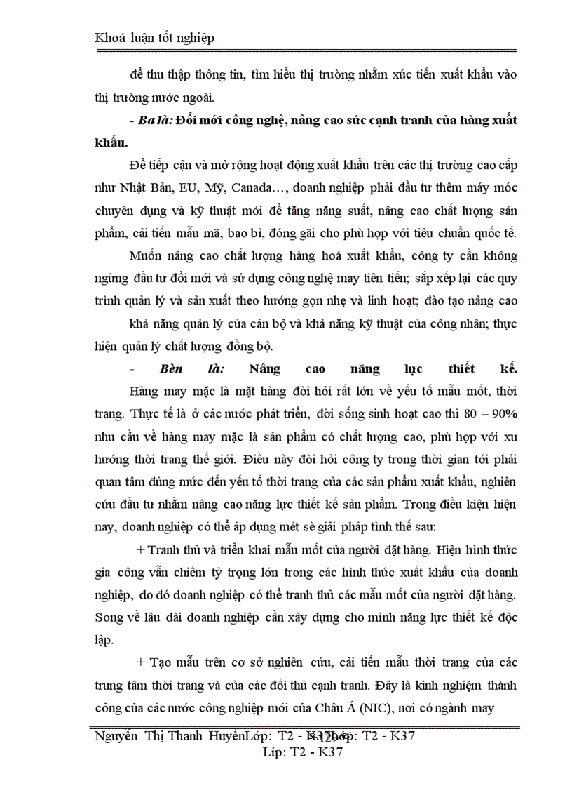 image for page Marketing xuất khẩu và vận dụng trong kinh doanh xuất khẩu ở công ty may 10