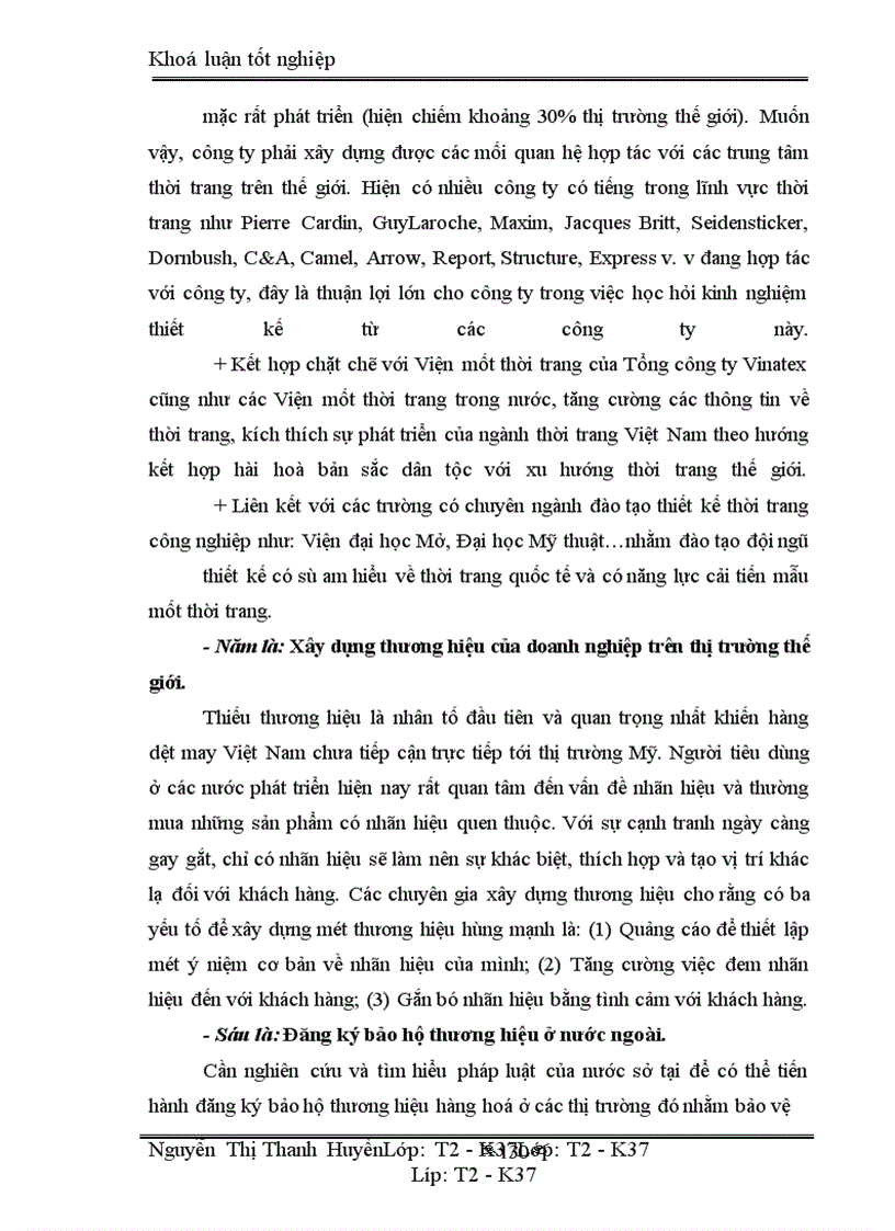 image for page Marketing xuất khẩu và vận dụng trong kinh doanh xuất khẩu ở công ty may 10