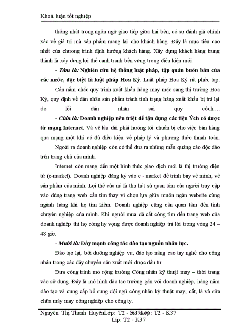 image for page Marketing xuất khẩu và vận dụng trong kinh doanh xuất khẩu ở công ty may 10