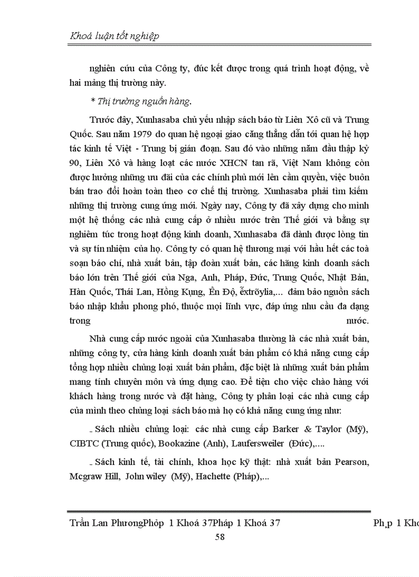 image for page Công tác nghiên cứu và phát triển thị trường nhập khẩu sách báo của Công ty Xuất nhập khẩu sách báo Xunhasaba