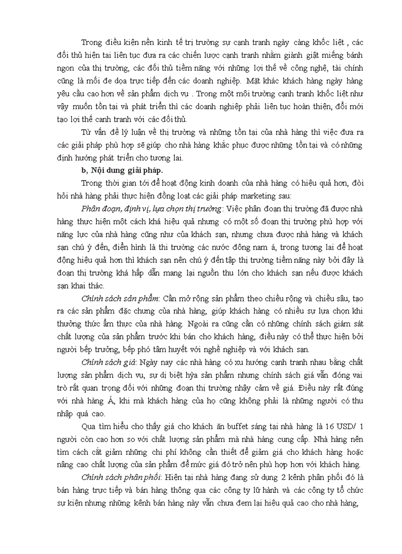 image for page Giải pháp Marketing nhằm thu hút khách cho nhà hàng Á của khách sạn Lake Side Hà Nội