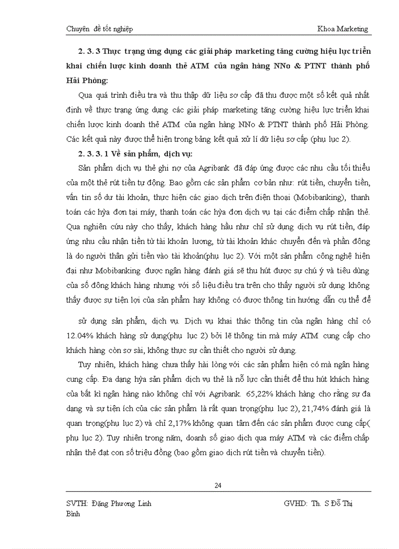 image for page Giải pháp marketing tăng cường hiệu lực triển khai chiến lược kinh doanh thẻ ATM của ngân hàng NNo&PTNT thành phố Hải Phòng