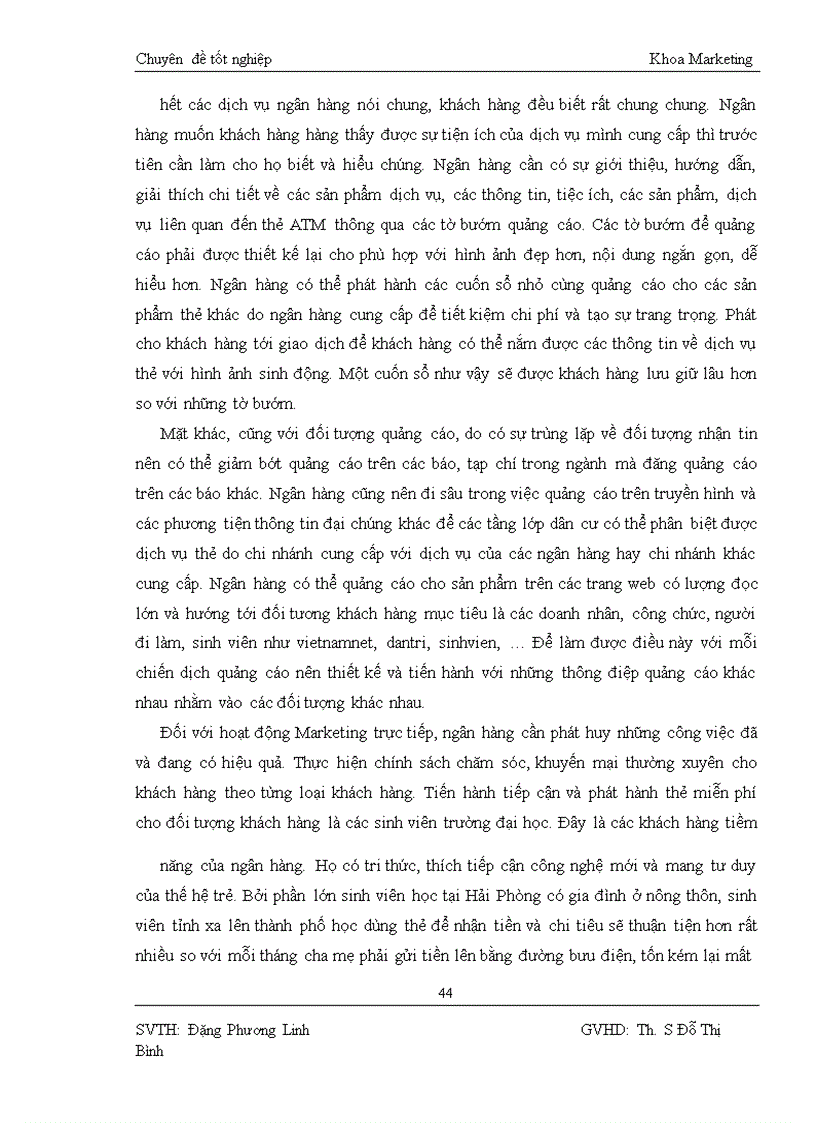 image for page Giải pháp marketing tăng cường hiệu lực triển khai chiến lược kinh doanh thẻ ATM của ngân hàng NNo&PTNT thành phố Hải Phòng