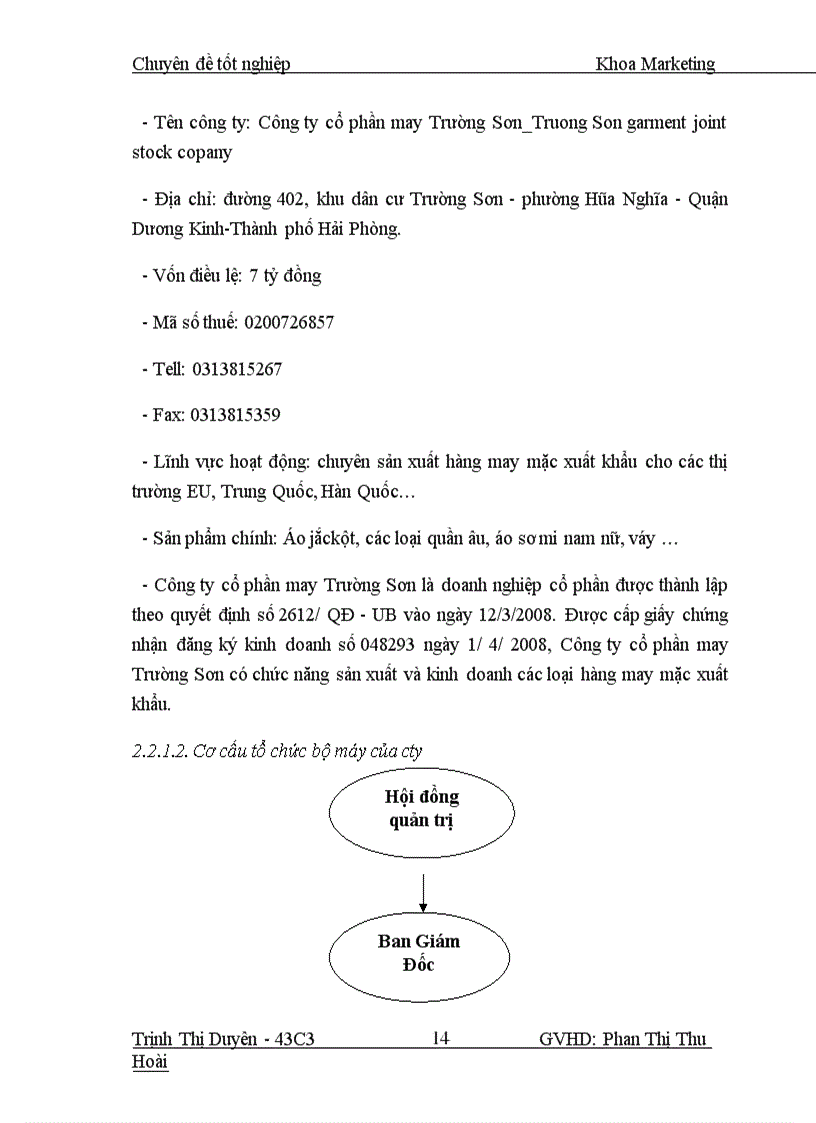 image for page Giải pháp marketing thâm nhập thị trường sản phẩm may mặc sang thị trường EU của công ty cổ phần may Trường Sơn