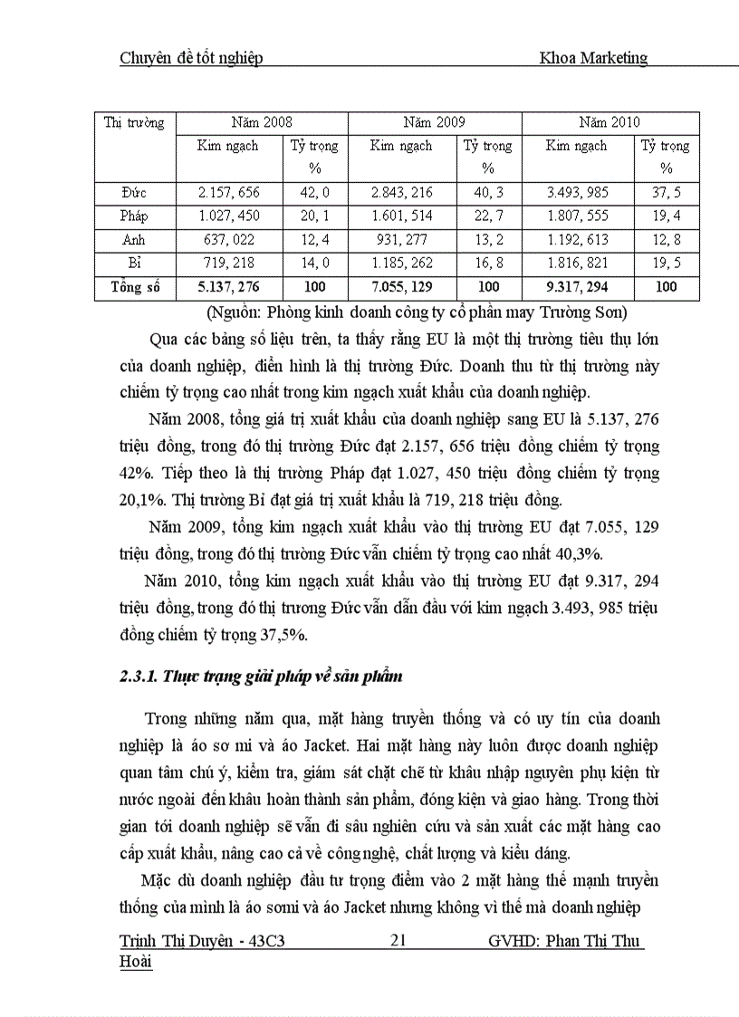 image for page Giải pháp marketing thâm nhập thị trường sản phẩm may mặc sang thị trường EU của công ty cổ phần may Trường Sơn