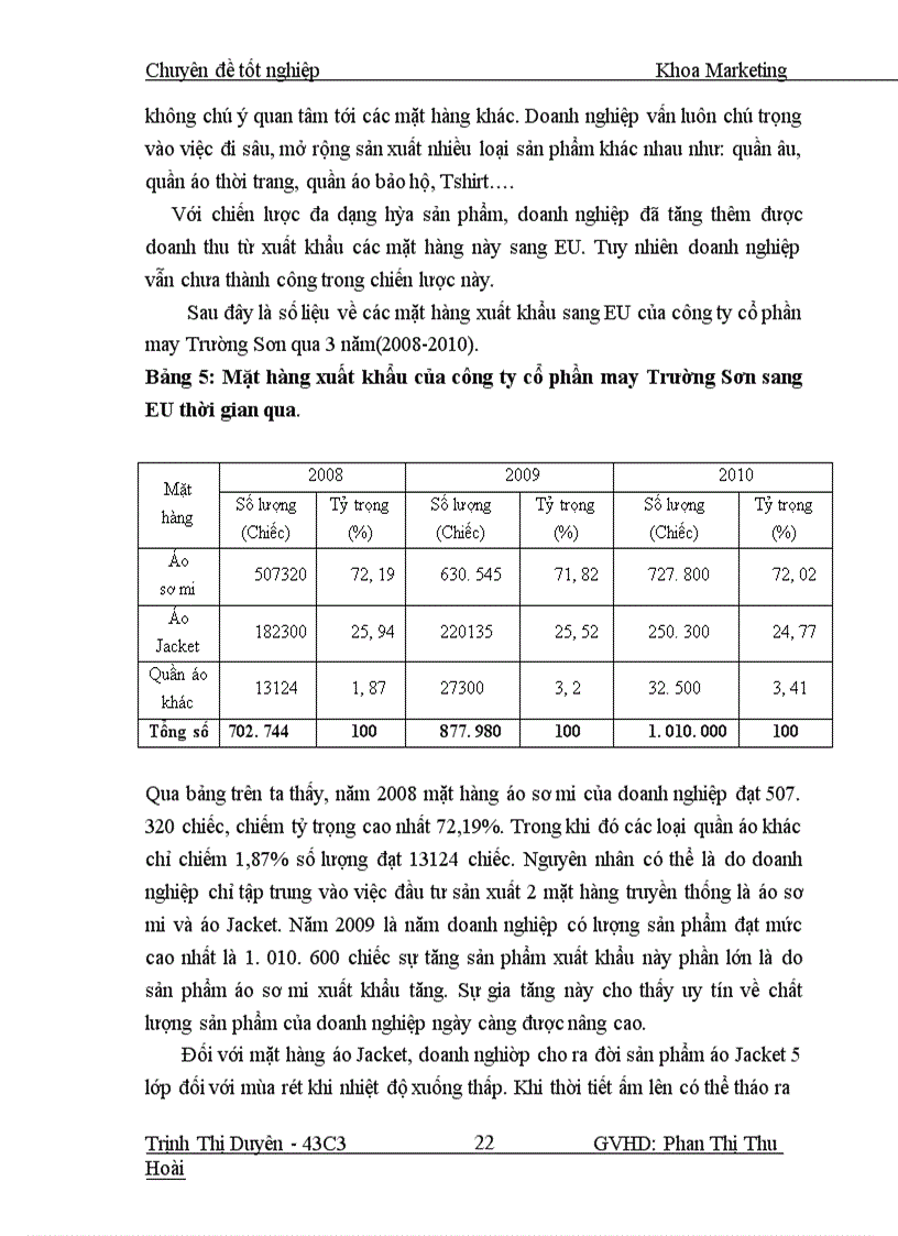 image for page Giải pháp marketing thâm nhập thị trường sản phẩm may mặc sang thị trường EU của công ty cổ phần may Trường Sơn