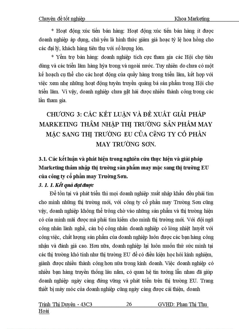 image for page Giải pháp marketing thâm nhập thị trường sản phẩm may mặc sang thị trường EU của công ty cổ phần may Trường Sơn