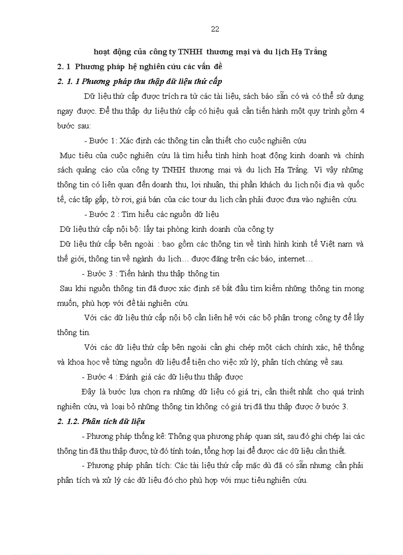 image for page Giải pháp hoàn thiện hoạt động quảng cáo đối với thị trường khách du lịch nội địa của Công ty TNHH thương mại và du lịch Hạ Trắng