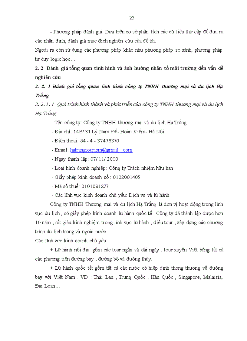 image for page Giải pháp hoàn thiện hoạt động quảng cáo đối với thị trường khách du lịch nội địa của Công ty TNHH thương mại và du lịch Hạ Trắng