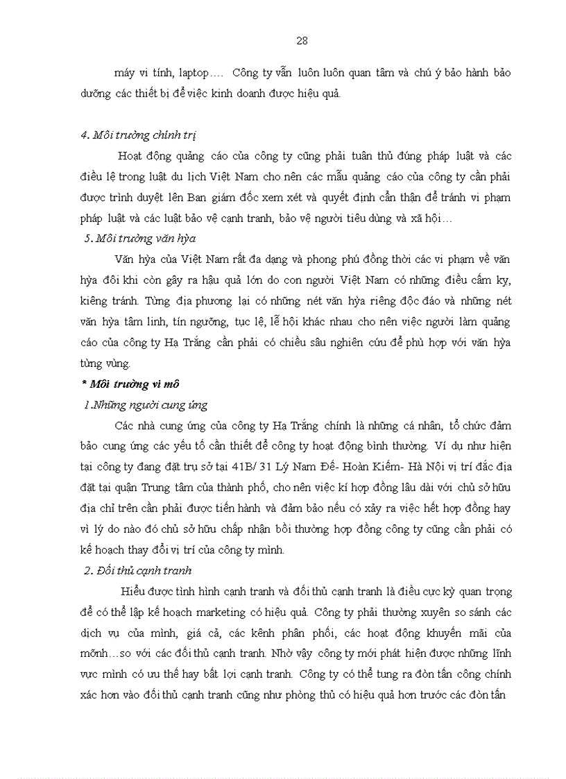 image for page Giải pháp hoàn thiện hoạt động quảng cáo đối với thị trường khách du lịch nội địa của Công ty TNHH thương mại và du lịch Hạ Trắng