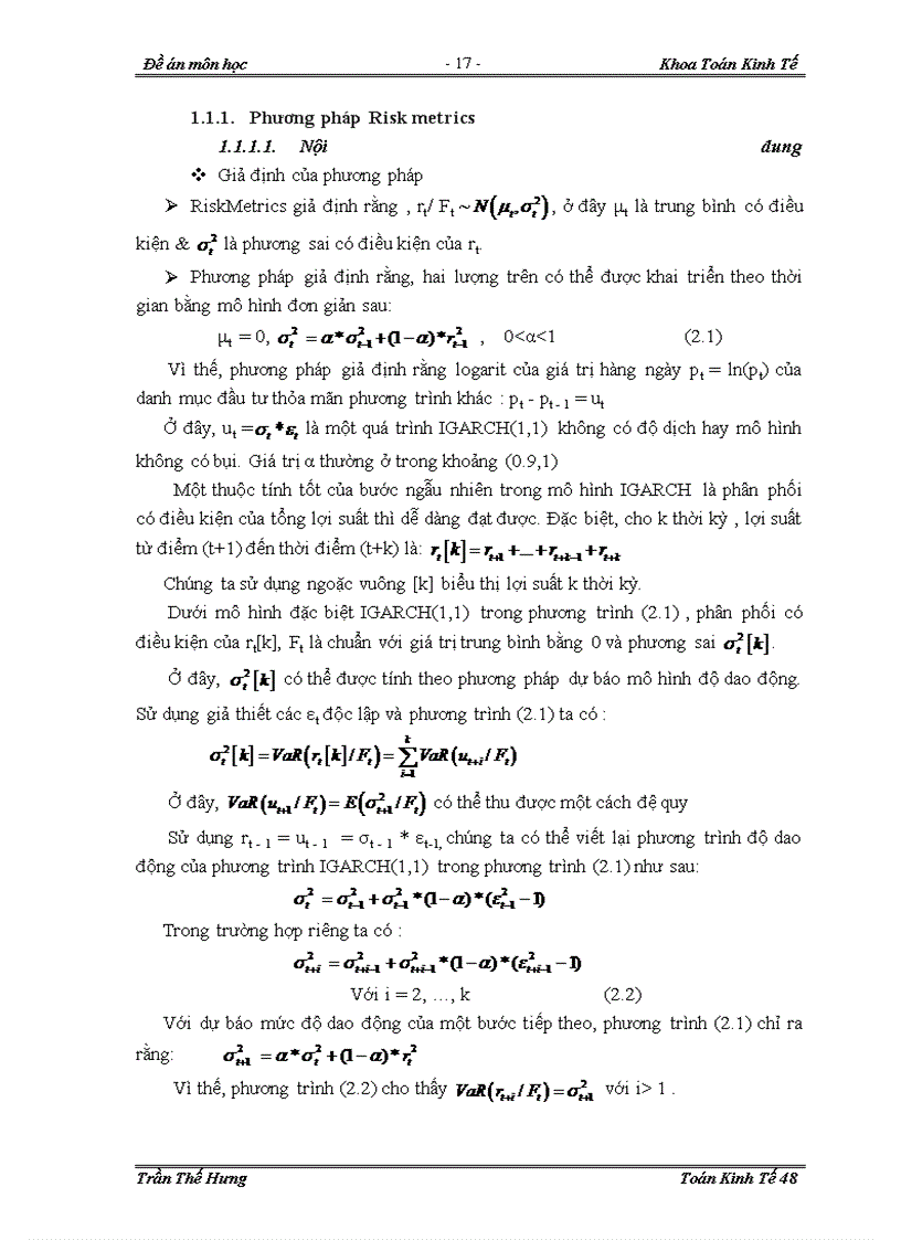 image for page Ứng dụng phương pháp VaR trong việc xác định giá trị rủi ro đối với cổ phiếu trong thị trường chứng khoán Việt Nam
