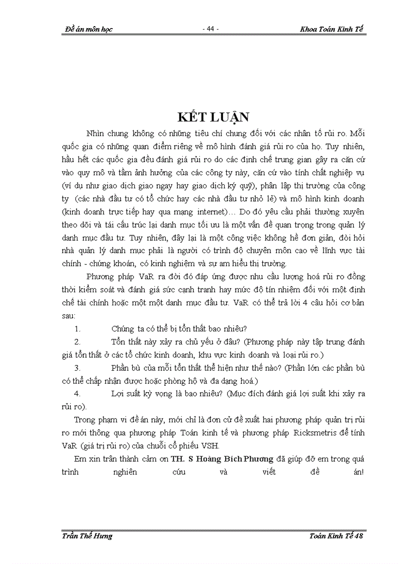 image for page Ứng dụng phương pháp VaR trong việc xác định giá trị rủi ro đối với cổ phiếu trong thị trường chứng khoán Việt Nam